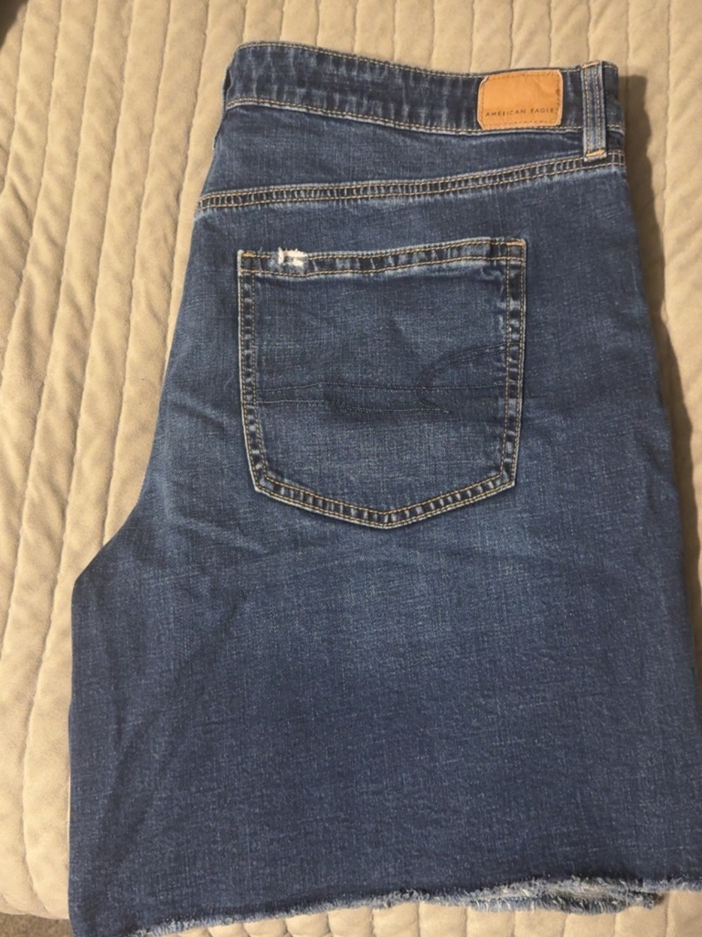 American Eagle Outfitters Dark Blue Women's Jean Shorts - Picture 2 of 4
